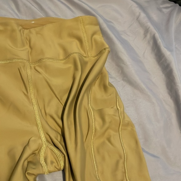 Mustard yellow fleece leggings - Picture 3 of 10